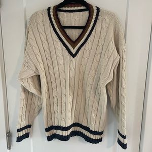 Vintage cable knit sweater